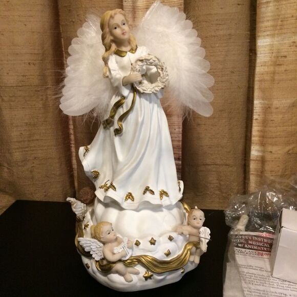 NIB NWT Christmas International Musical Lite Angel - Picture 1 of 8